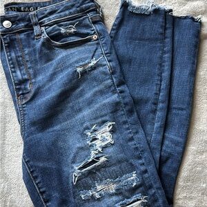 American Eagle Outfitters High Rise Blue Jeans